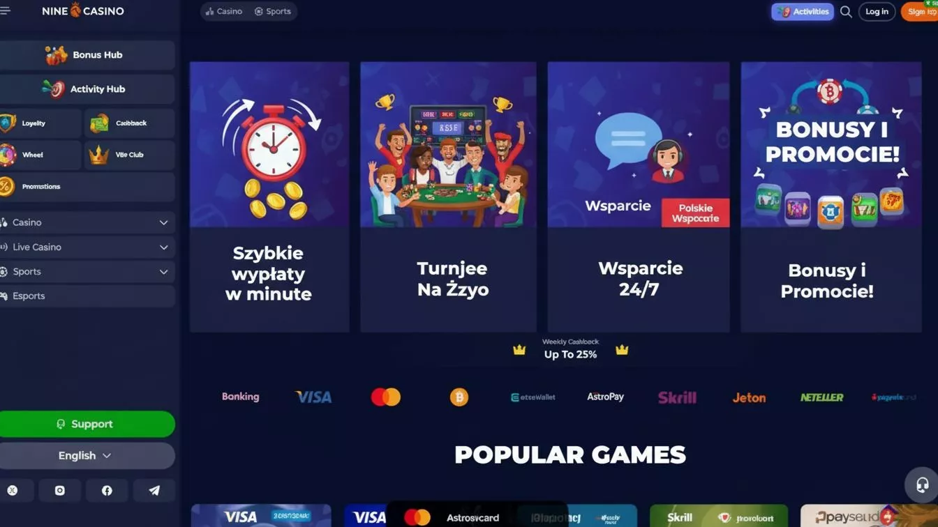 Nine Casino Polska TOC