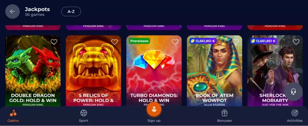 Nine casino android