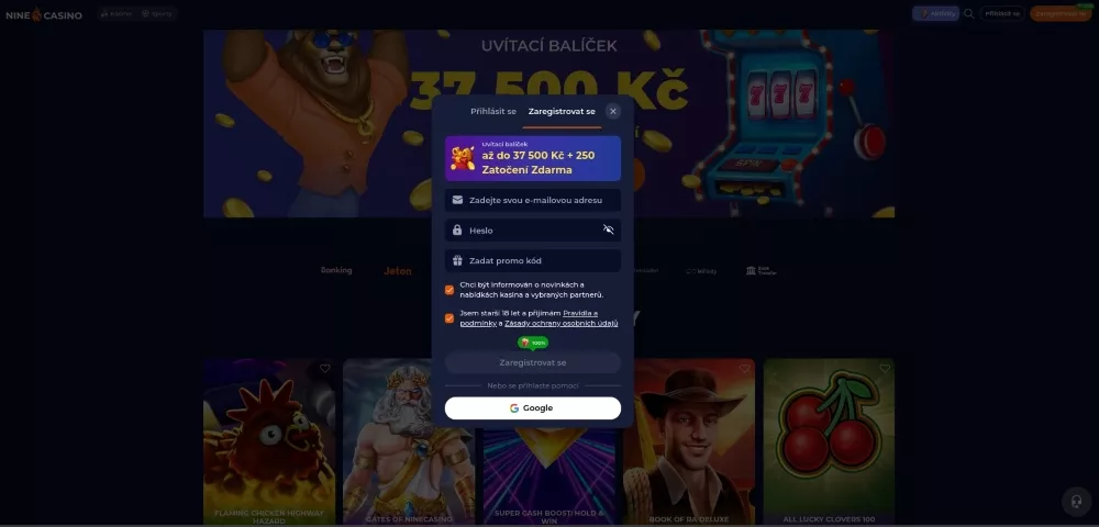 nine casino android TOC
