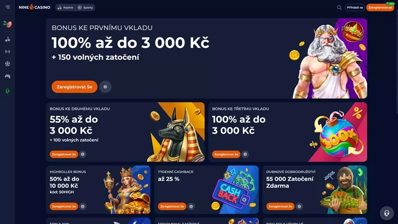 nine kasino TOC