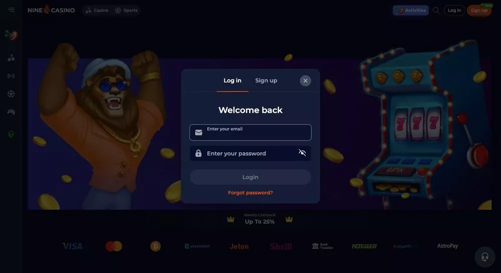 Nine casino android
